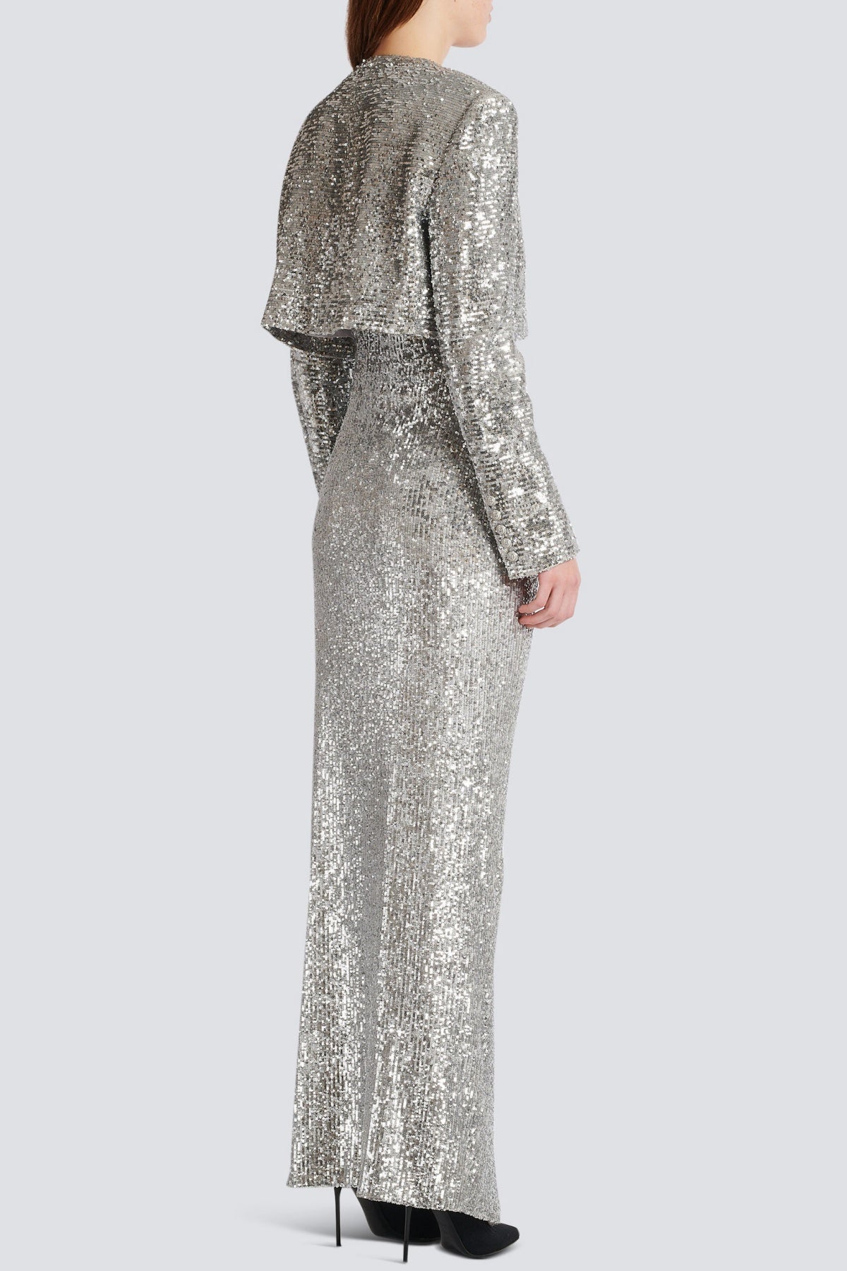 Laiki Diamante Sequin Cropped Blazer Flowering Girl