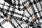 Quintina Black White Plaid Blazer Flowering Girl