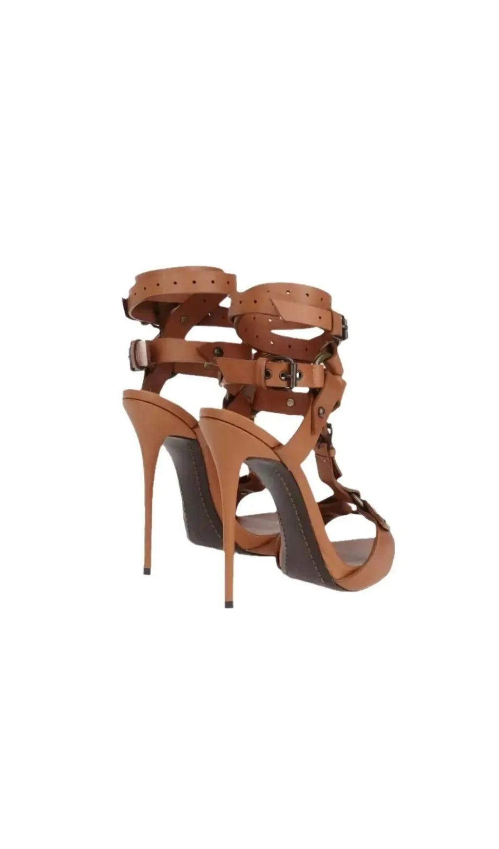 Diogenia Leather Buckle Sandals Flowering Girl
