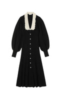 LONG SLEEVE KNITTED MIDI DRESS Flowering Girl