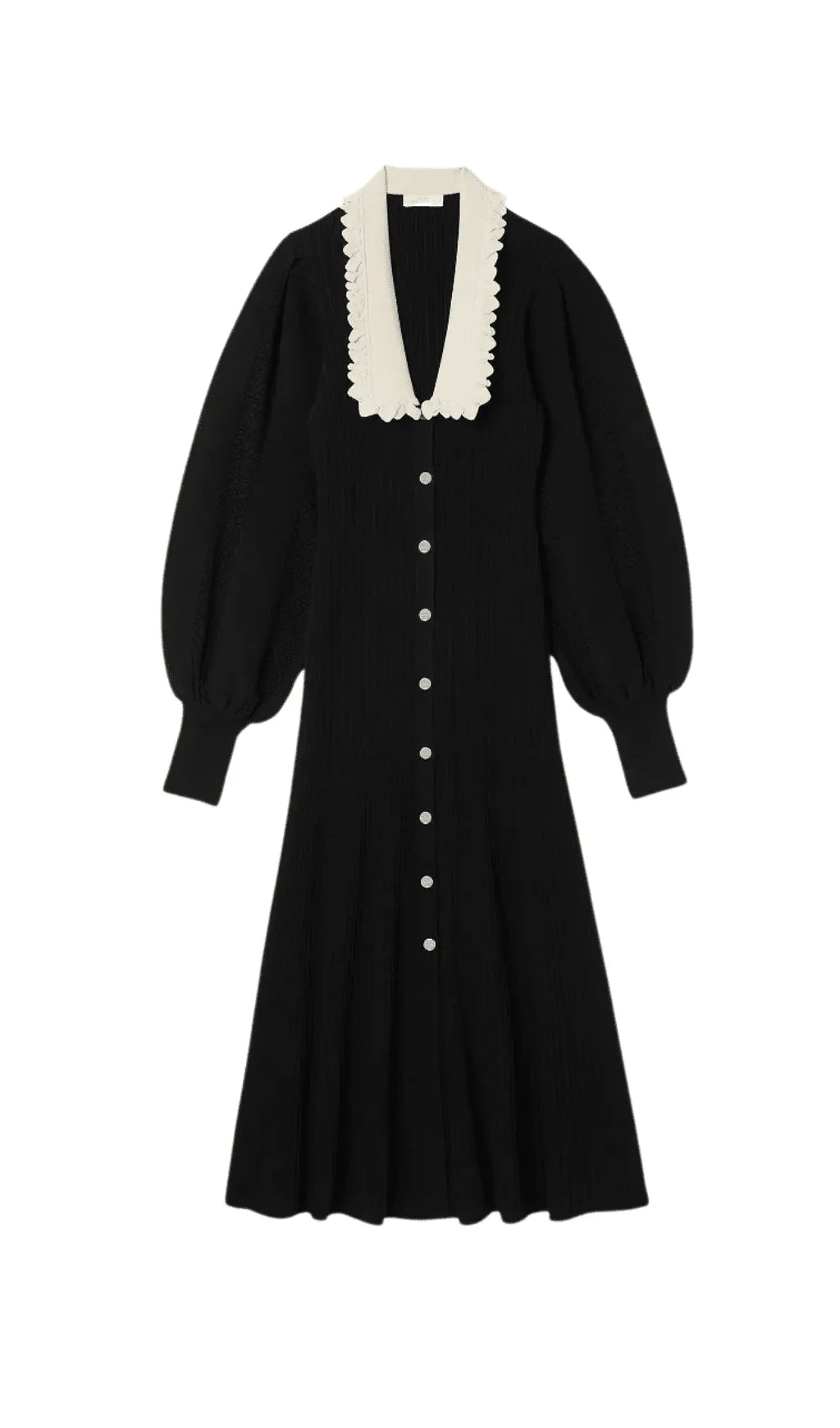 LONG SLEEVE KNITTED MIDI DRESS Flowering Girl