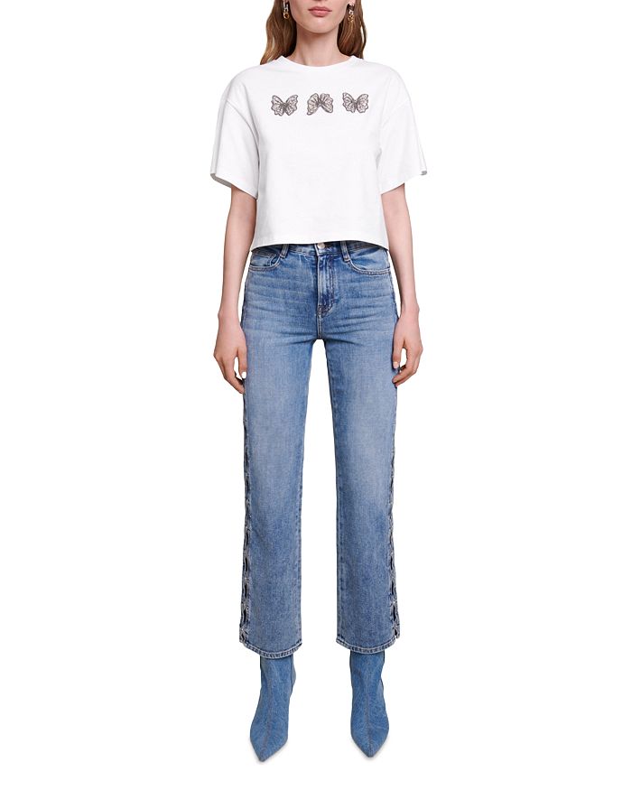 BUTTERFLY COTTON TEE Flowering Girl
