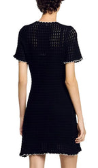 Short Knit Dress Flowering Girl