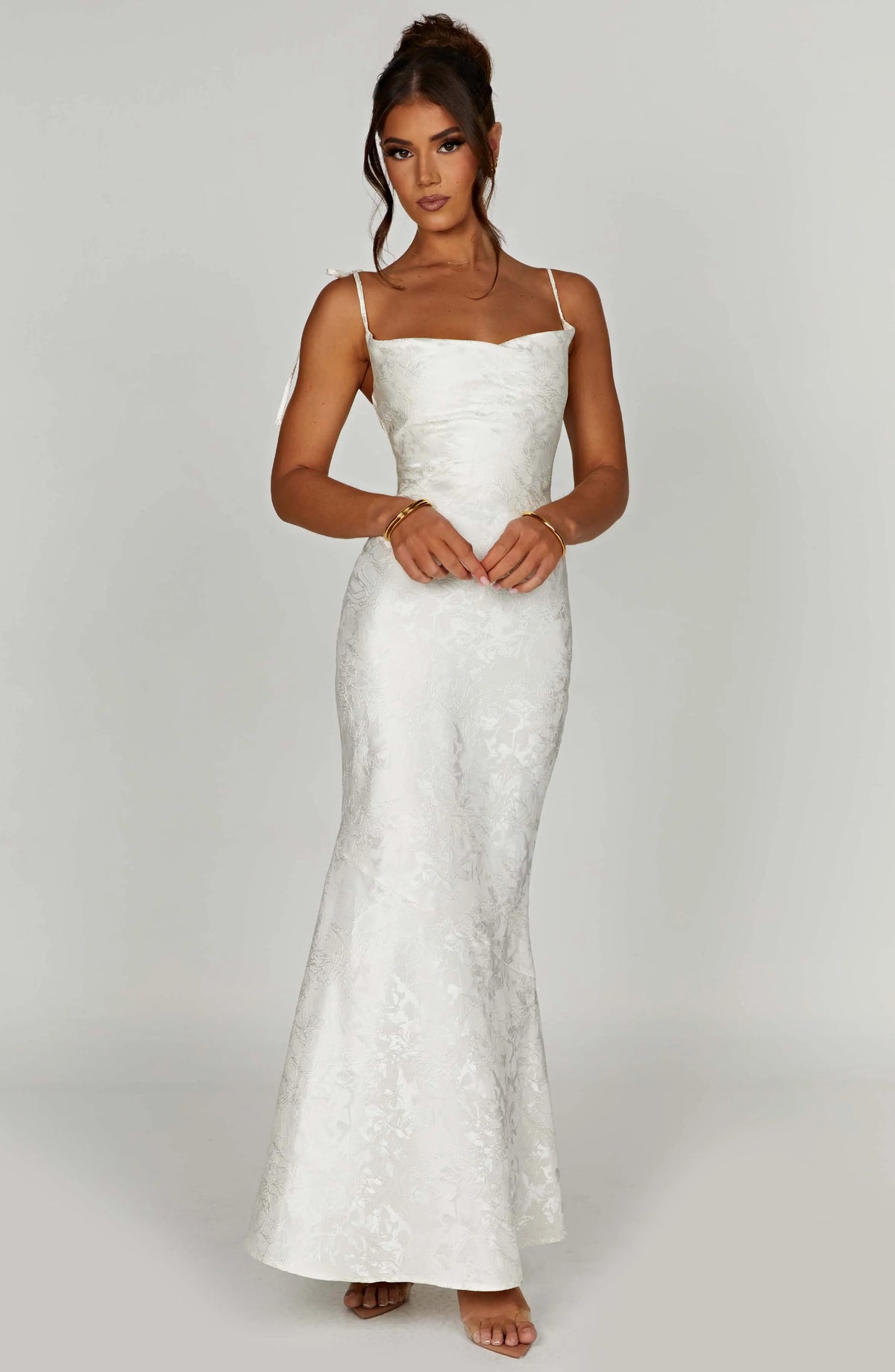 Whitney Maxi Dress - Ivory Flowering Girl