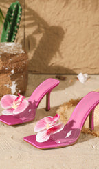 Hopper Pink Flower Sandals Flowering Girl