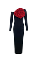 OFF SHOULDERS MAXI DRESS WITH ROSE Flowering Girl