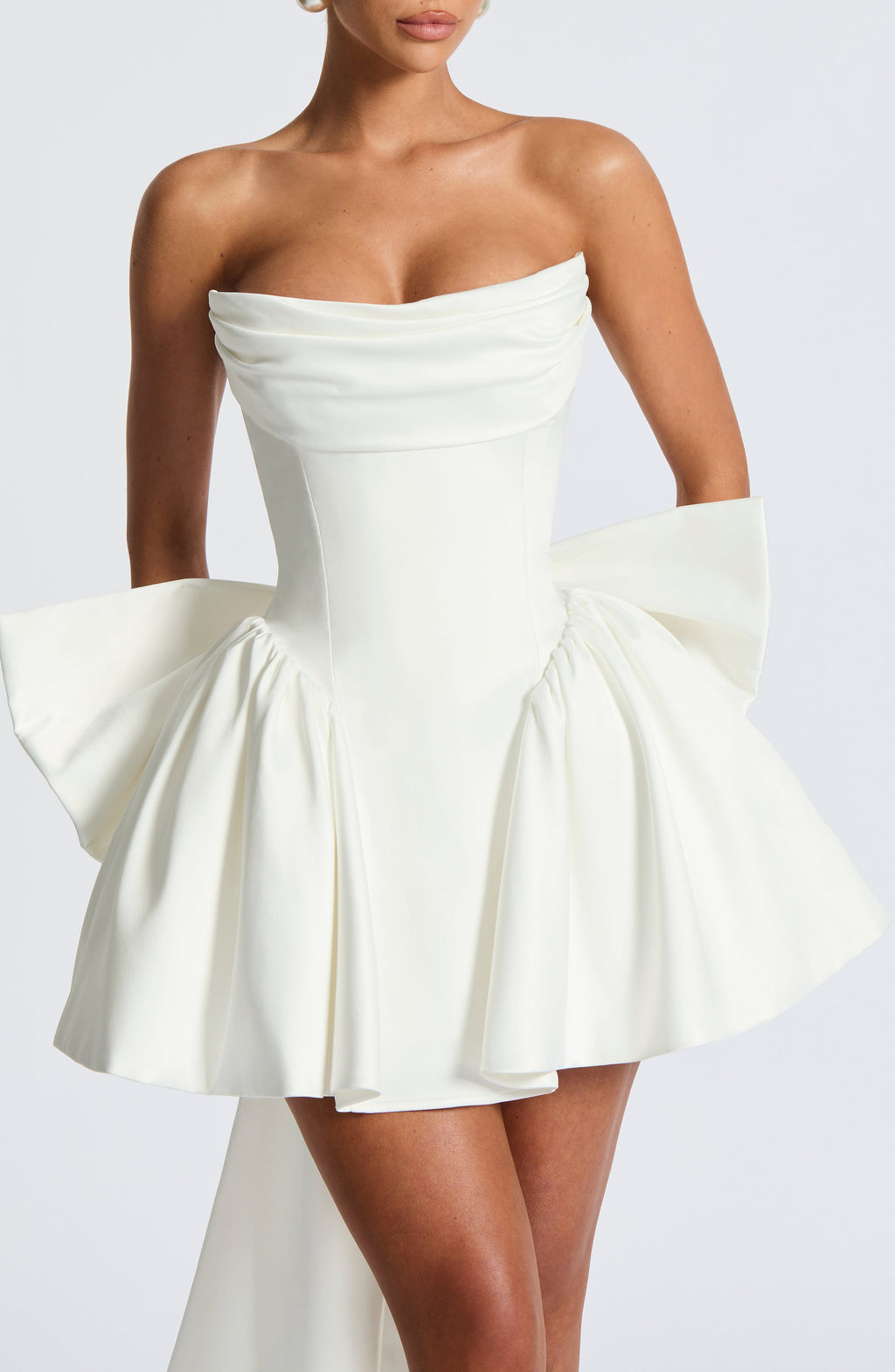 Trinity Mini Dress - Ivory Flowering Girl