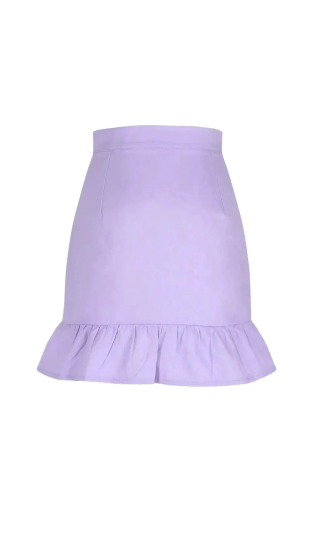 Purple Ruffle Pleated Mini Skirt Flowering Girl