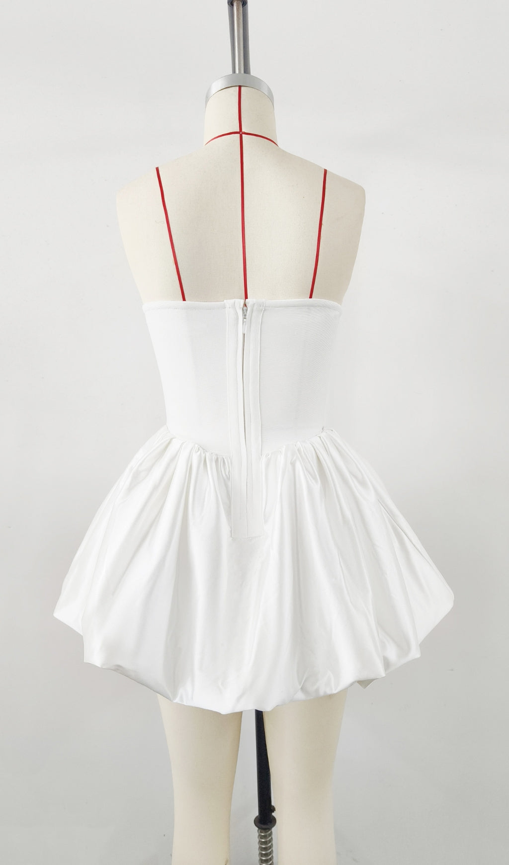 Denequa Strapless Corset Mini Dress Flowering Girl