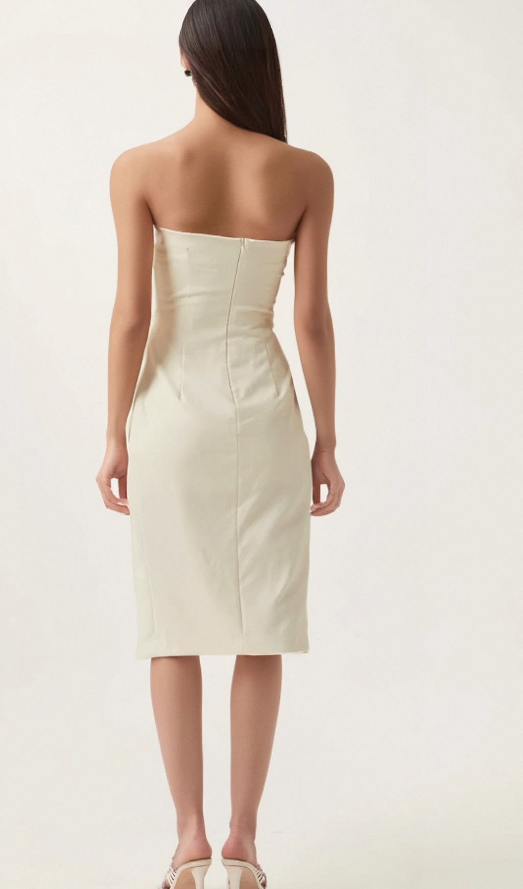 Noele white off-shoulder midi dress Flowering Girl