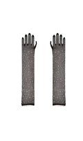 Pauline Diamond Fishnet Gloves In Black Flowering Girl