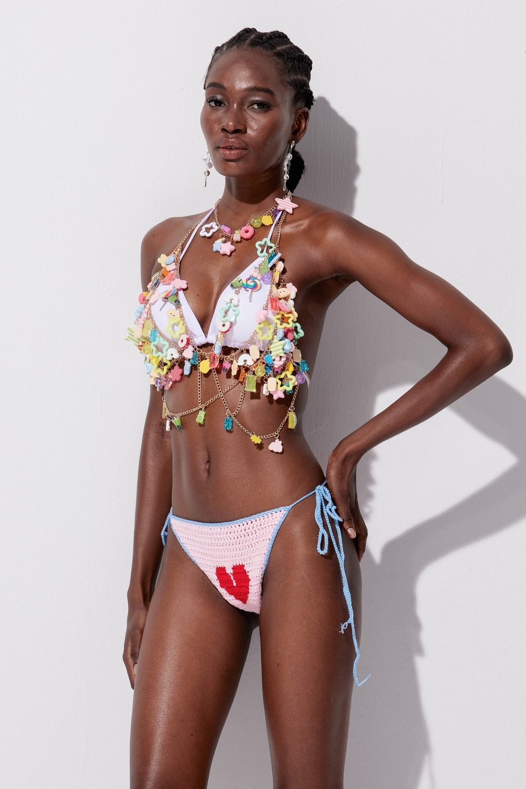 Yitro Halter Neck Chain Top Flowering Girl