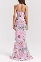 Letitia Floral Corset Maxi Dress Flowering Girl