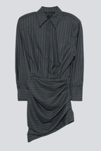Ochre Stripe Mini Shirt Dress Flowering Girl