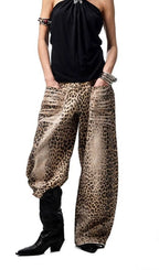 Prima Bleached Leopard Jeans Flowering Girl