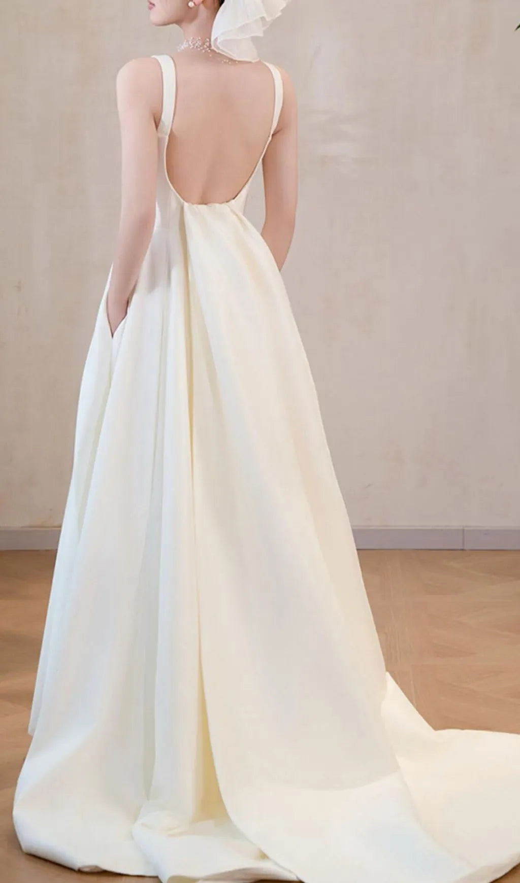 Lexia White Strappy Backless Maxi Dress Flowering Girl