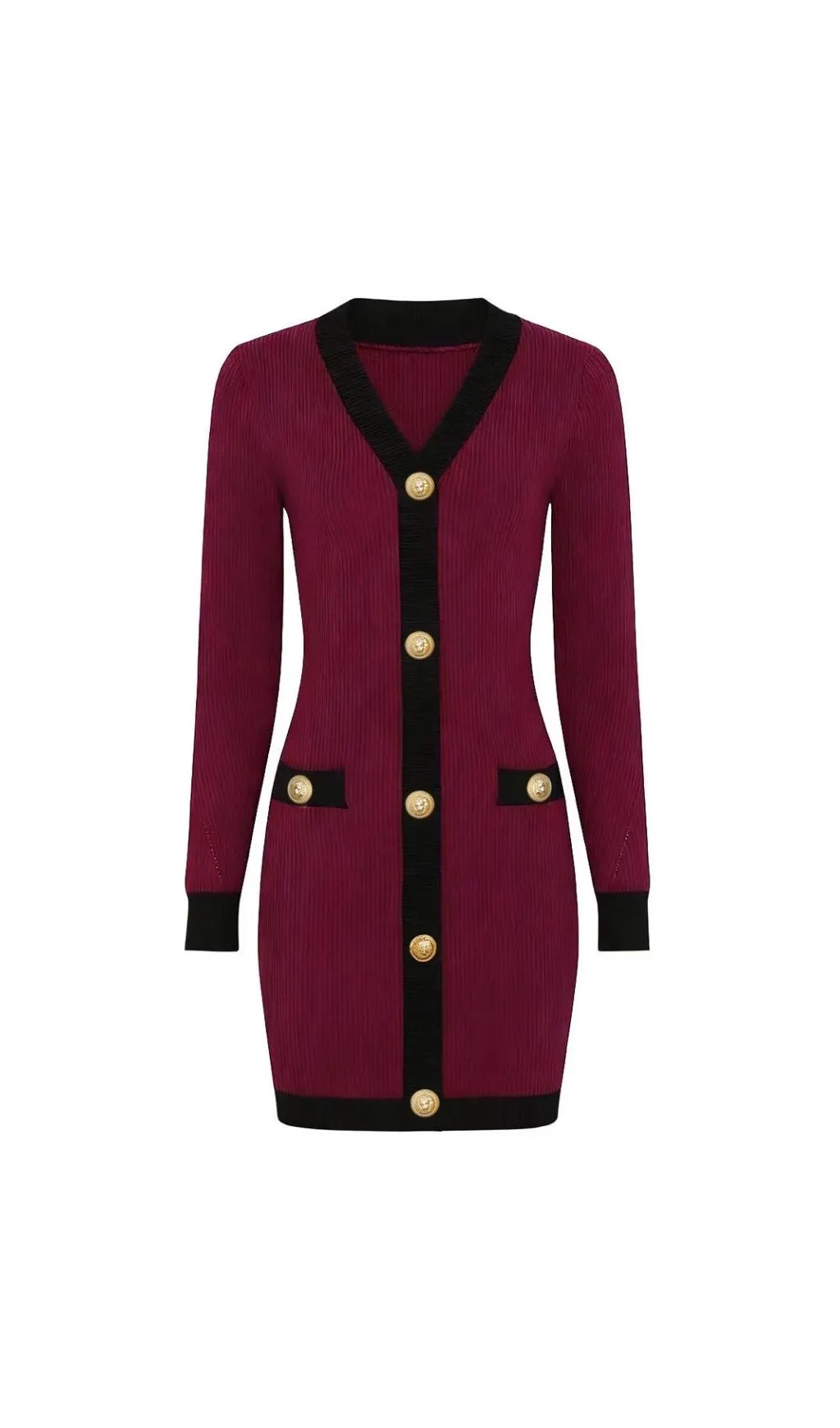 Kavita Knit Long Sleeve Mini Dress Flowering Girl
