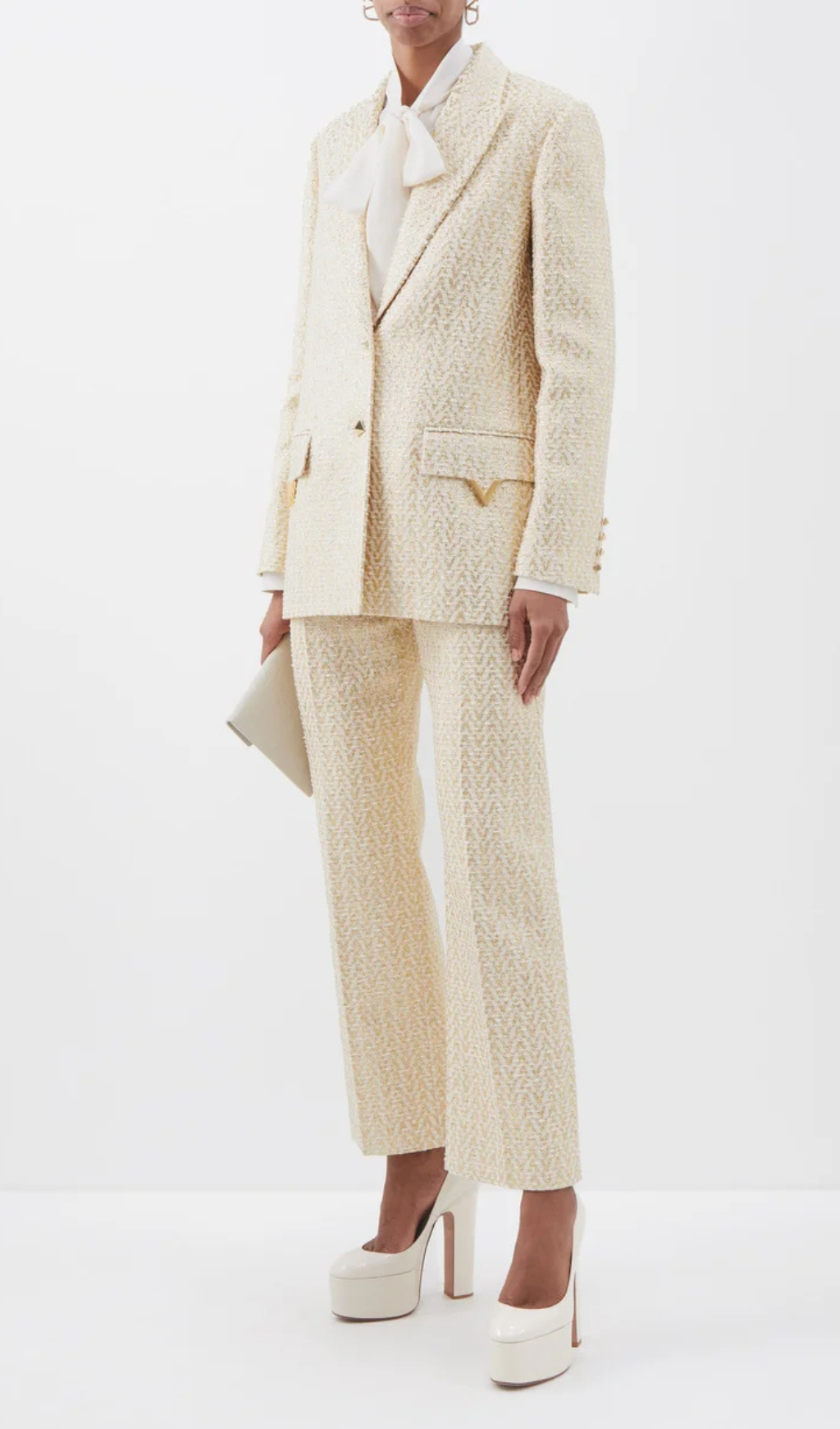 Annie Cotton-Blend Tweed Jacket Suit