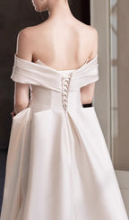 Destiny Off-Shoulder Bow Wedding Dress Flowering Girl