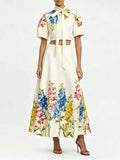 Marzia Floral Two-Piece Set Flowering Girl