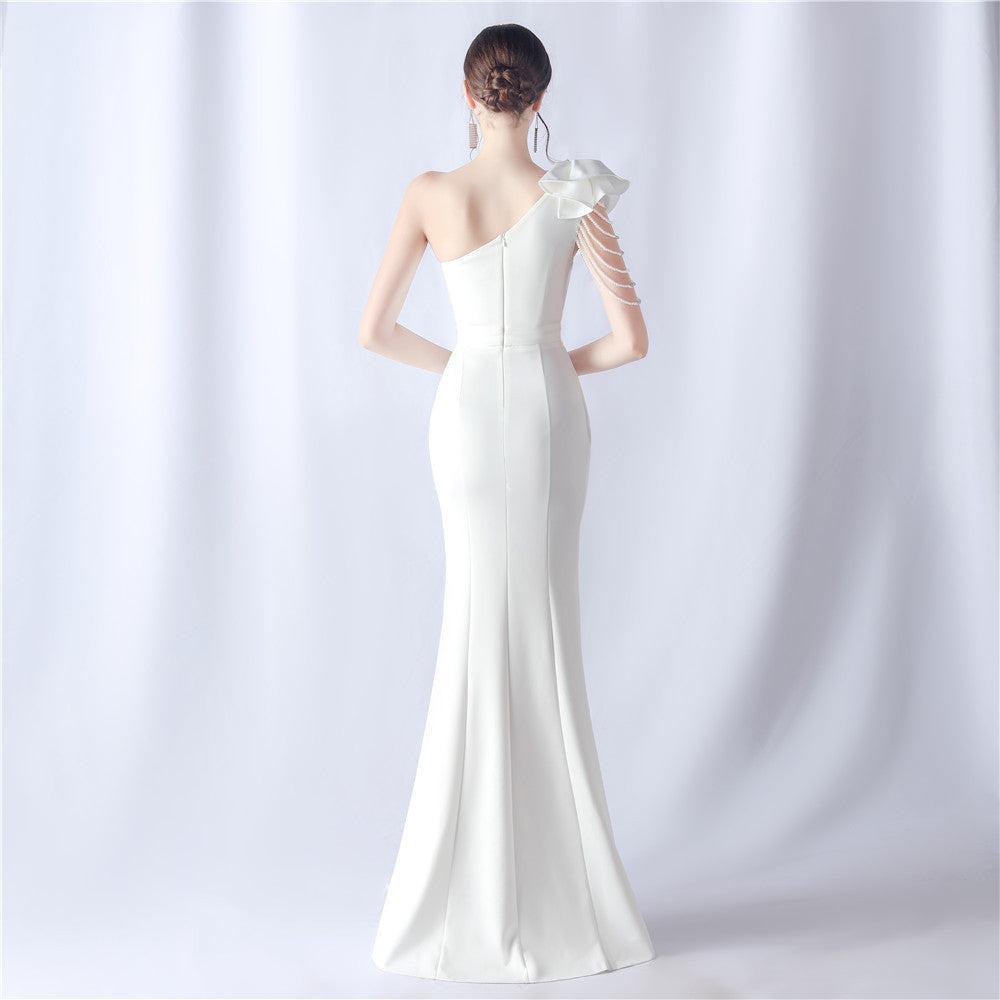 Crafted Flower With Beading Formal Dress Flowering Girl