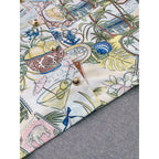 Patterned Cropped Shirt Flowering Girl