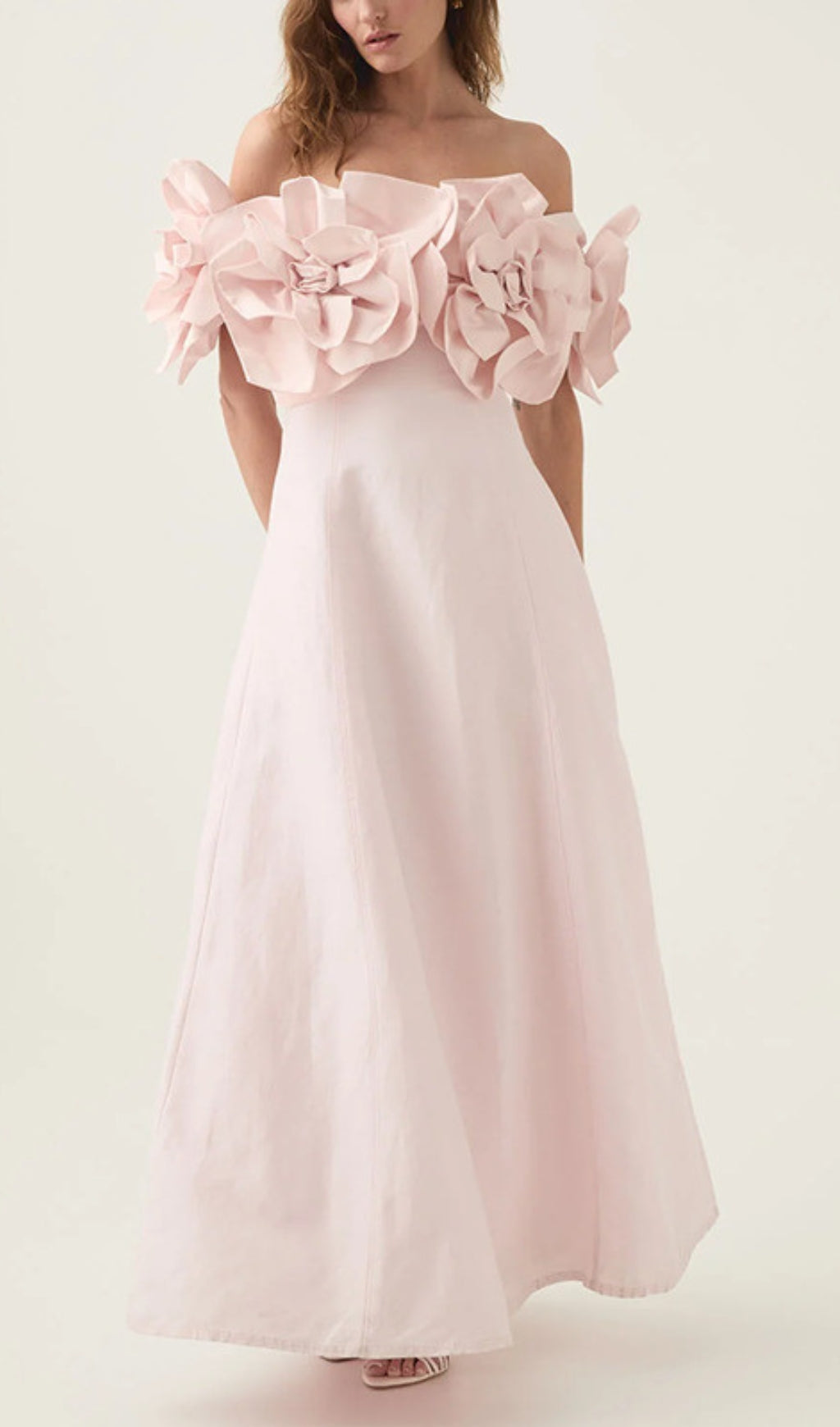 Chabela Flower Off-Shoulder Maxi Dress Flowering Girl