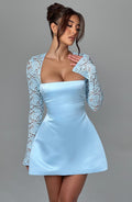 Sadie Mini Dress - Blue Flowering Girl