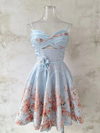 Mardi Spaghetti Floral Mini Dress Flowering Girl