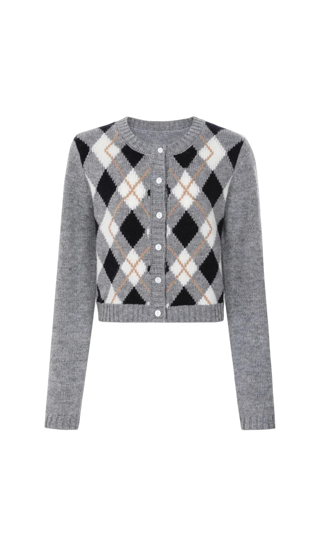 Jeffery Check Knit Cardigan Flowering Girl