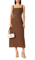 Racao Linen Midi Dress Flowering Girl