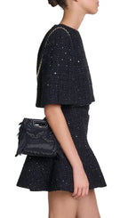 Ridosa Tweed Layered Dress Flowering Girl