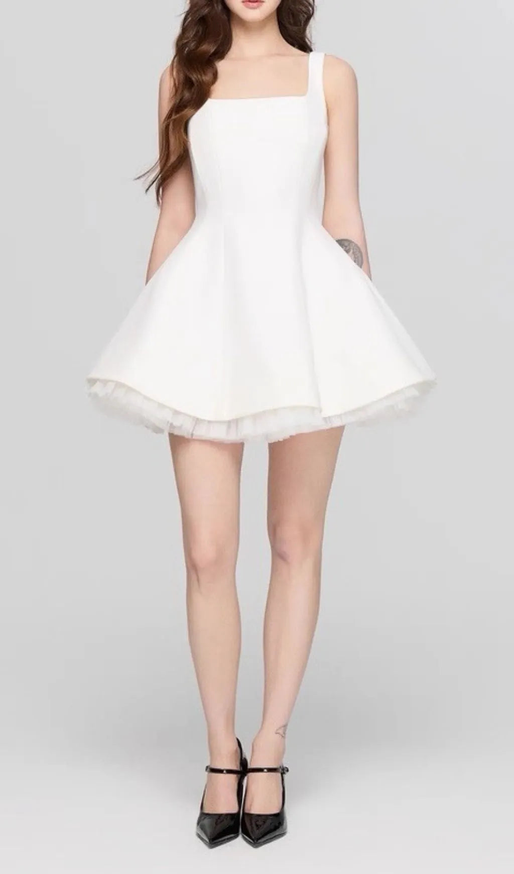 Karlie White Strappy Mini Dress Flowering Girl