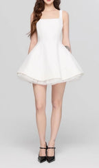 Karlie White Strappy Mini Dress Flowering Girl