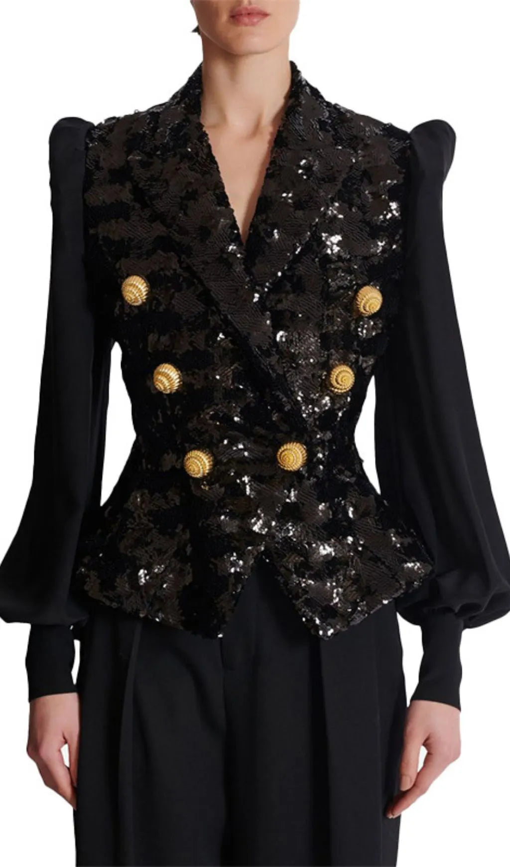 Heiress Black Sequin Jacket Flowering Girl