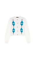RHINESTONE HEART CROPPED CARDIGAN Flowering Girl