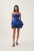 Violette Bubble Hem Mini Dress Flowering Girl