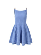 Square Neck Skater Mini Dress Flowering Girl