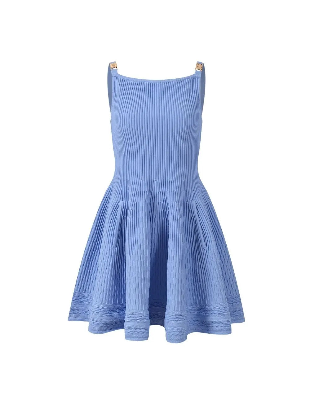 Square Neck Skater Mini Dress Flowering Girl