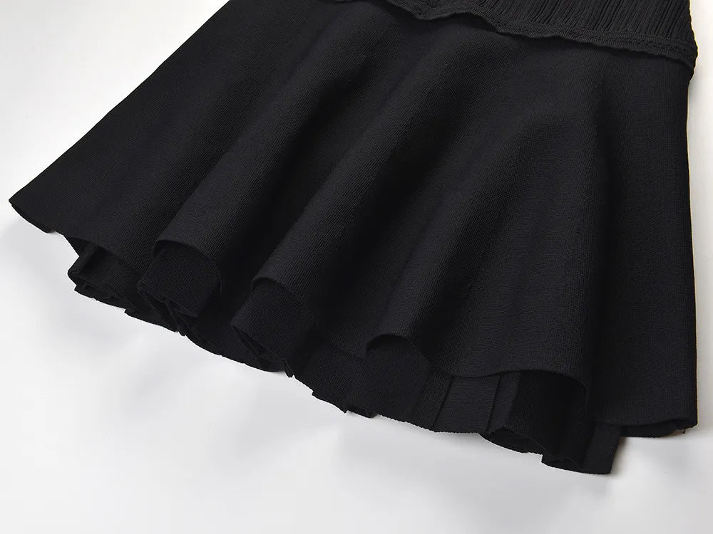 Tamara Ruffled Short Knit Dress Flowering Girl