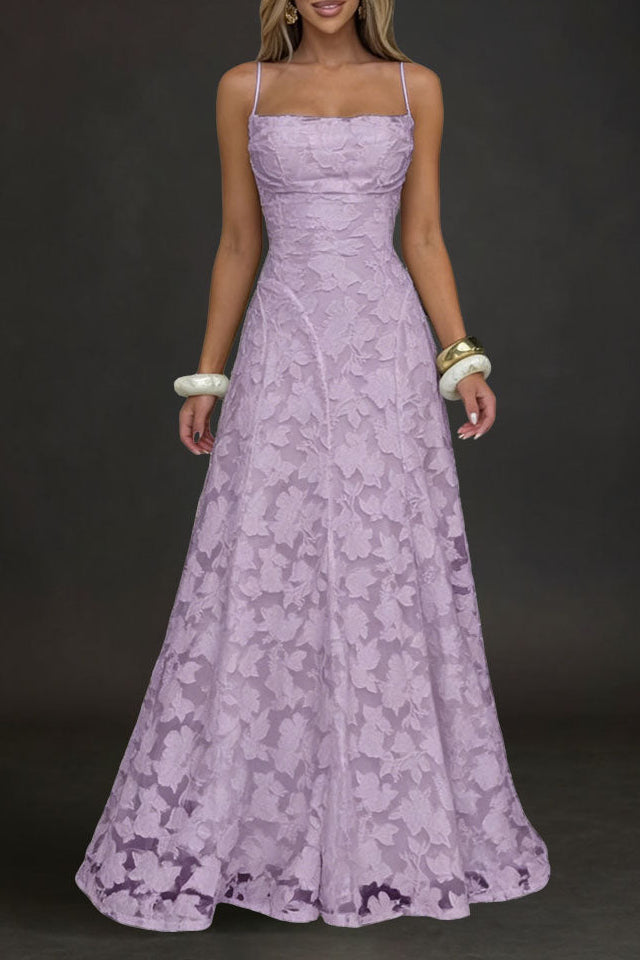 Francis Maxi Dress-Purple Flowering Girl