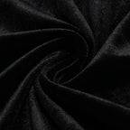 Victoria Bow Cascade Velvet Maxi Dress In Black Flowering Girl
