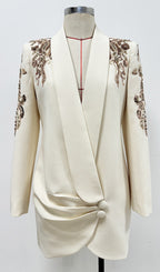 Camilo Sequin Ruched Blazer Dress Flowering Girl