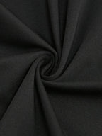 Bandeau Drape Maxi Dress In Black Flowering Girl