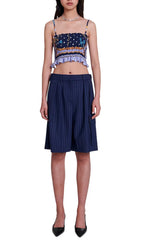 Lando Printed Crop Top Flowering Girl