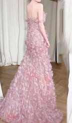 Hernán Pink Flower Maxi Dress Flowering Girl