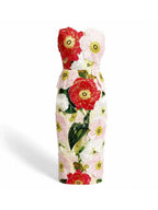 Masaye Strapless Flower Embroidery Midi Dress Flowering Girl