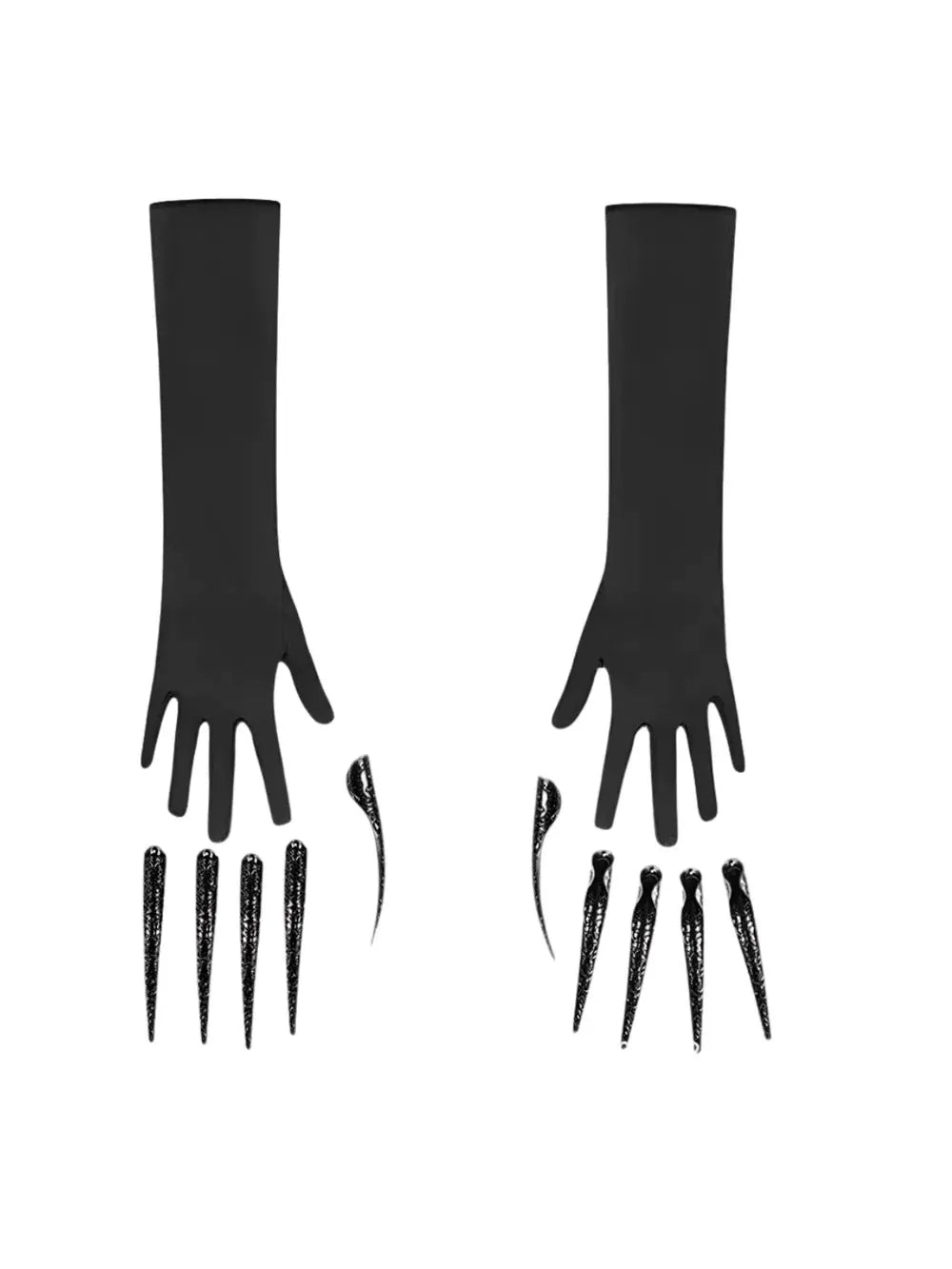 Velsora Long Nails Gloves Flowering Girl