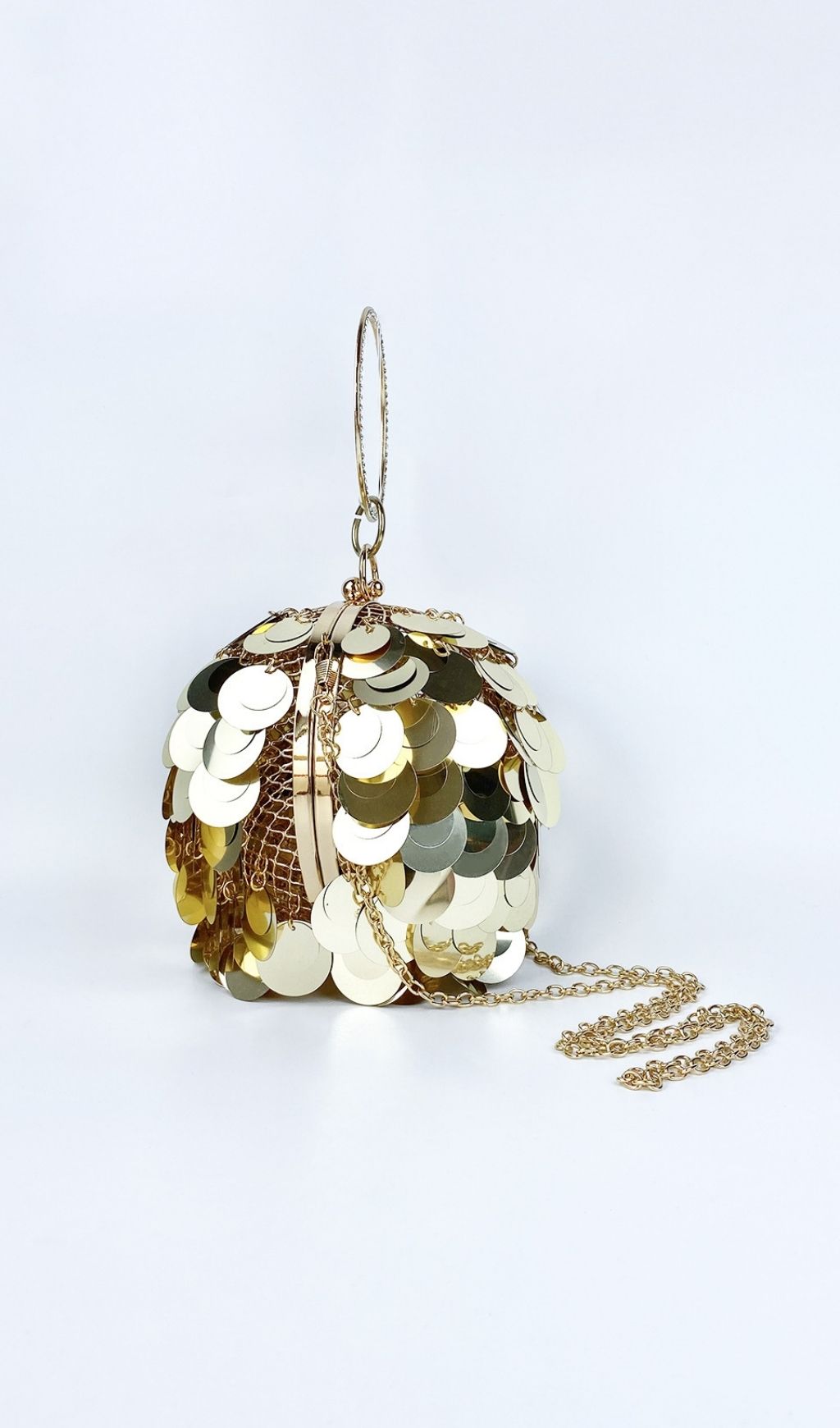 Adaiba Gold Ball Sequin Bag Flowering Girl