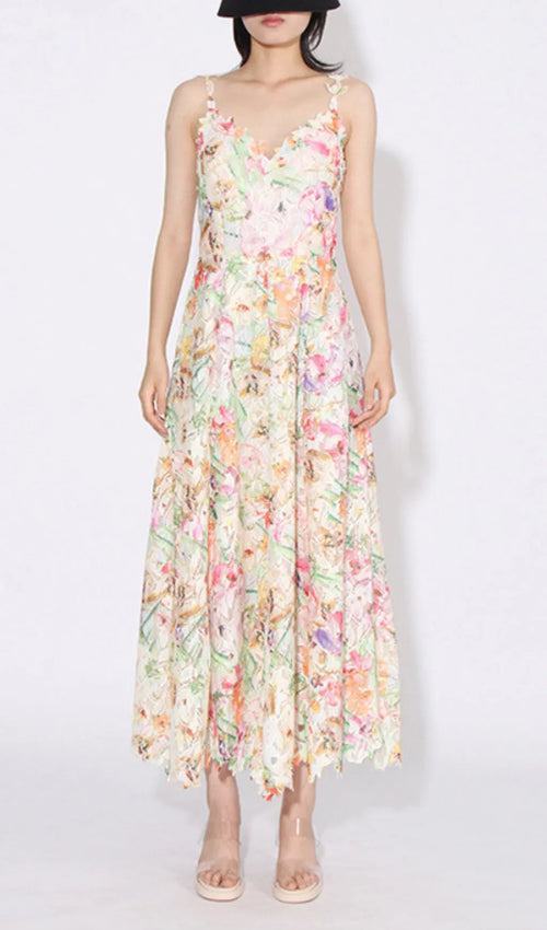 Asasia Floral Maxi Dress Flowering Girl